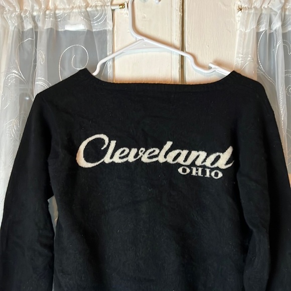 lounge lizard japanese Sweater  Men’s Size 2 Black Cleveland Ohio Wool/Cashmere - Picture 1 of 6